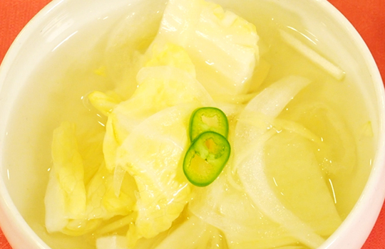 韓国料理教室～水キムチ