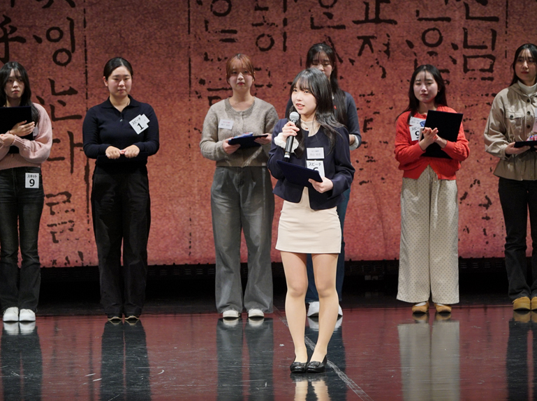 수상소감 (스피치 부문 우수상)