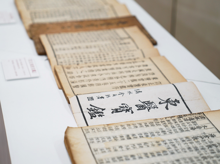 韓国の韓方を紹介する展示