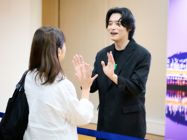 ヤン・デヒョク俳優のお見送り