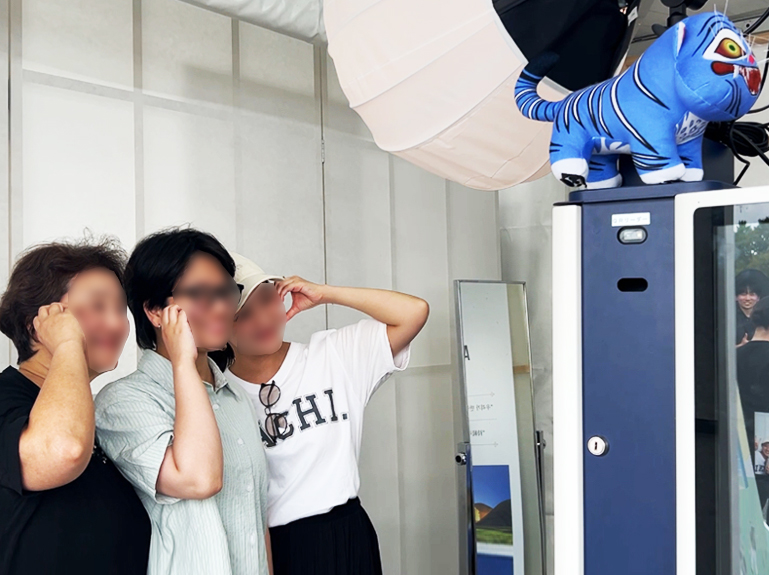 韓国文化院のブース「人生3カット」