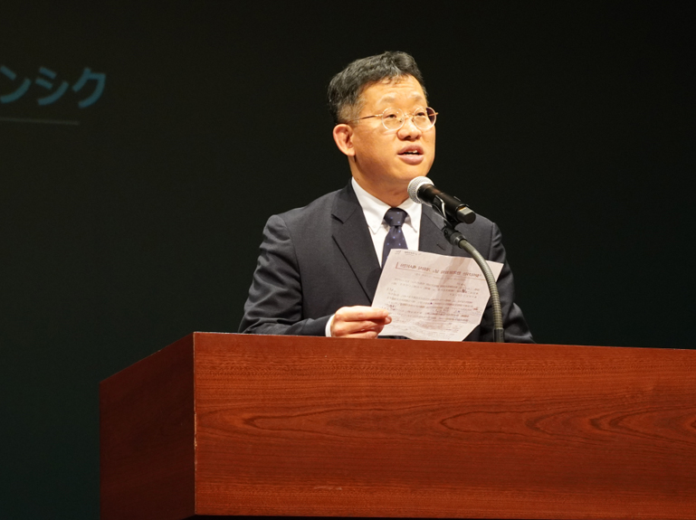 コン・ヒョンシク駐日韓国文化院長の挨拶