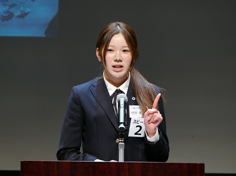 スピーチ部門発表の様子