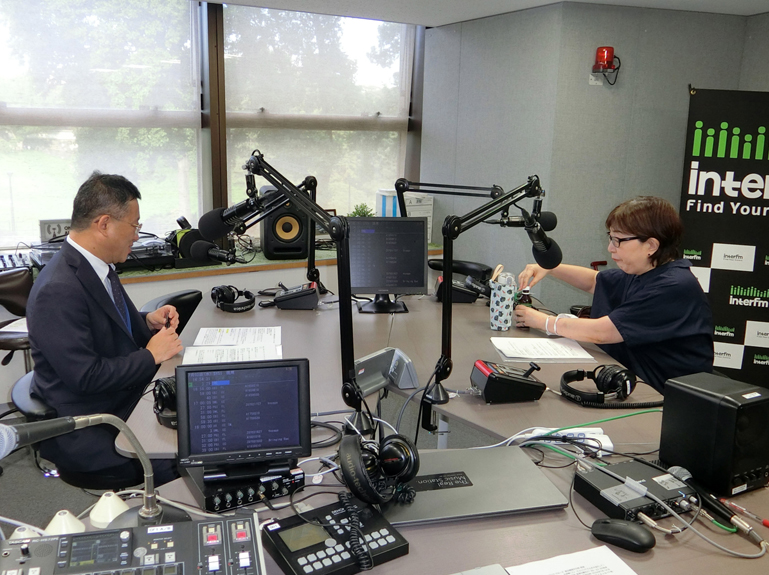 라디오 수록 풍경