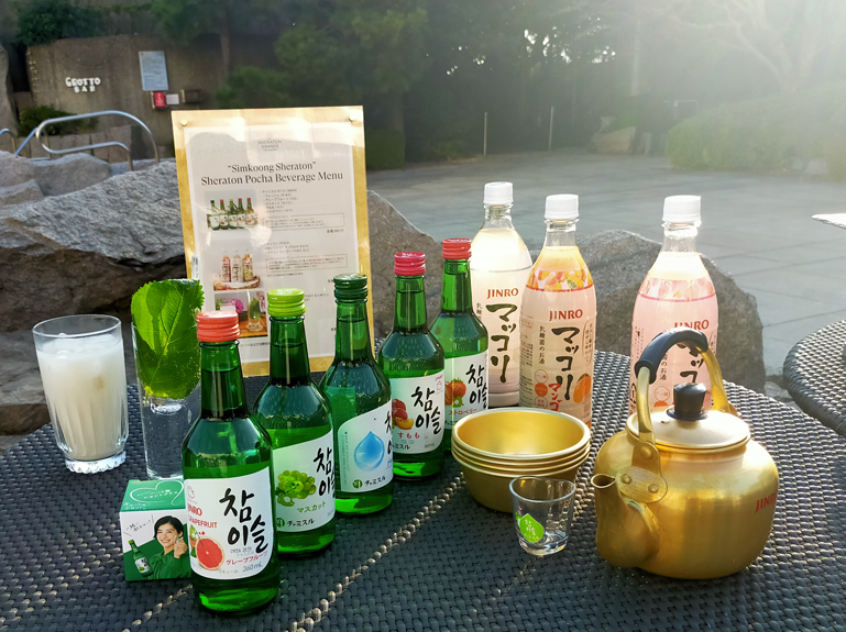 ポチャ（韓国風野外居酒屋）では韓国のお酒を紹介