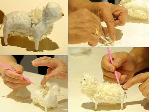 韓紙体験ワークショップ－羊作り