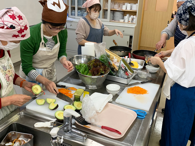 韓国料理教室の様子