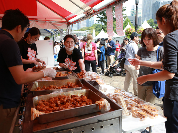 韓食販売ブースの様子