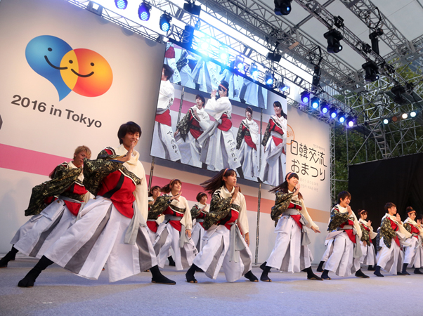 韓国伝統舞踊とよさこいの交流ステージ［東海大学 響］