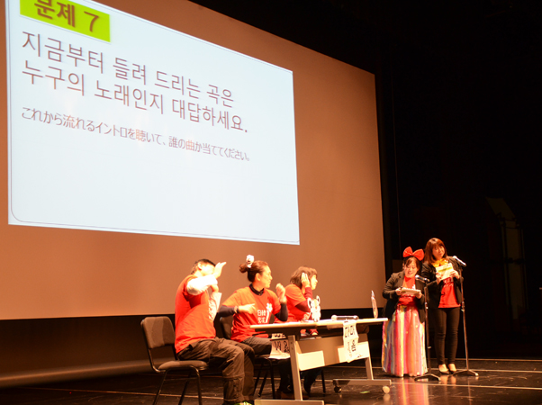 한국어강좌의 발표 모습