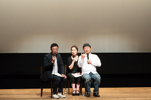 俳優のキム・ビョンチュンさんのトークショー1（札幌）