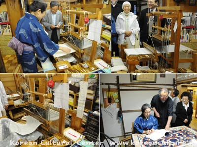 日本の作家の工房を訪問する韓国の作家