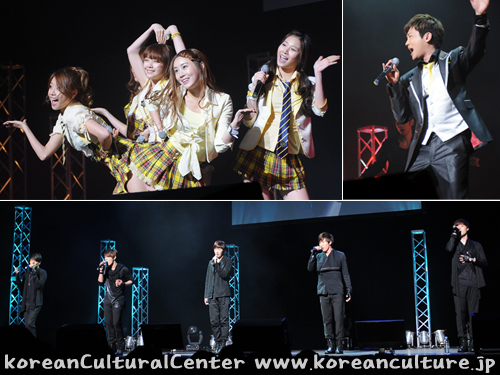 참여 가수 : 「걸스데이」(위 왼쪽), 박현빈(위 오른쪽), 「CODE-V」(아래)