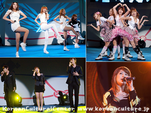K-POPコンサートの様子（Miss A 、Gilr`s Day 、 Dcember、J-cera、IMARU）