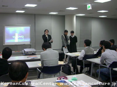 「話してみよう韓国語」東京・中高生大会実行委員会の代表の皆さん