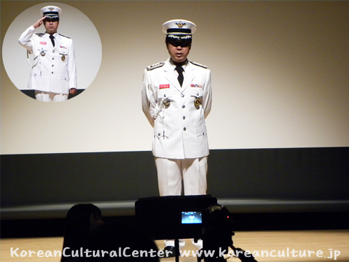 강기홍 원장의 비디오 메세지 ： 상영회 개최의 경위 및 해병대에 대해서 소개