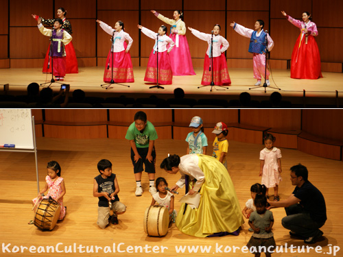 伝統公演－韓国の伝統楽器に触れてみよう！