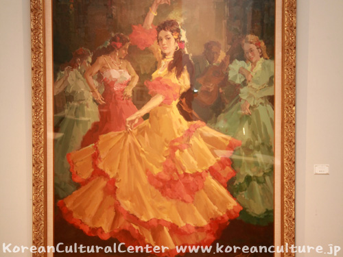 1982年度大韓民国美術展覧会（国展）大賞作品－ハン・ボンホ作 「フラメンコ」